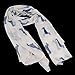 Fashion 9 Color Animal Dachshund Dog Print Scarf Pashmina Women Scarves (White)