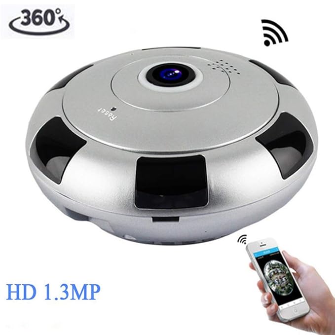 BILLY'S HOME IP-Sicherheit Camera,360 Grad Panorama-Funkkamera WiFi Telefon Fernbedienung HD Two-Way Audio und Night Vision Ü