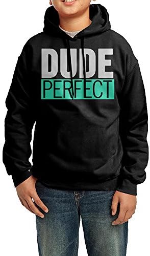 YHTY Youth Boys/Girls Sweatshirt Dude Action Figure Perfect Black Size M