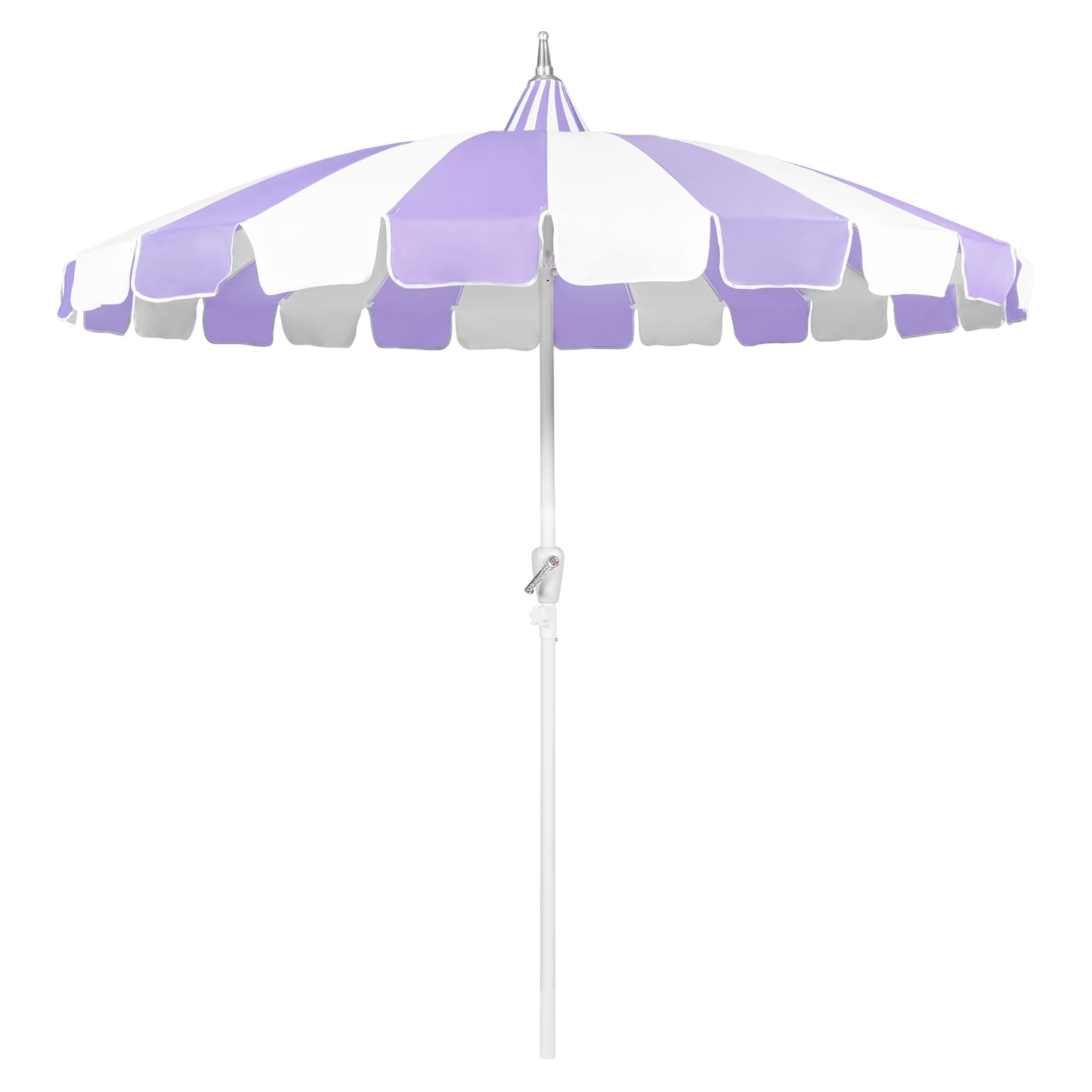 Photo 1 of Funsite 8Ft Patio Pagoda Umbrella, UV Protect Pool Umbrellas with Heavy Duty Pole, Outdoor Market Umbrella for Holiday Garden Backyard, Purple