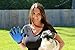 Frisky Paws Pet Hair Remover Brush Self-Cleaning Base | Reusable Double-Sided Cat & Dog Hair, Fur, Fuzz Lint Removal Furniture, Clothes, Carpet & Car Seat | Pet Grooming Glove Included