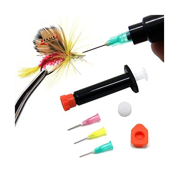 SAMS-Fishing-21-LEDs-Super-Bright-Light-UV-Glue-Cure-Flashlight-and-Syringe-Coating-Tools-For-Fly-Tying-UV-Kits-Buzzer-Bug-Nymph-Head-Body-Trout-Flies-Making