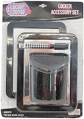 Locker Lounge 4 Piece Locker Accessory Set (Black)
