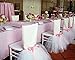 FLYPARTY Handmade Tulle Tutu Chair Skirt with Sash Bow for Party Wedding Baby Shower Home Decoration (White)