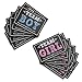 Katie Doodle Baby Gender Reveal Party Supplies Kit [51 Piece Set] Decorations Games Boy or Girl Photo Props Centerpiece | Includes: 50 Team-Boy Team-Girl Stickers & 1 Sign (8x10),