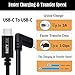 USB Type C Cable 10ft(3m) Oculus Quest Link Compatible High Speed Data Transfer & Fast Charging USB 3.1 Type-C with Normal USB (USB-A) Adaptor [USB-IF Certified]