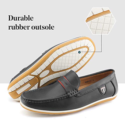 Bruno Marc Men's BUSH01 Black Driving Loafers Moccasins Shoes 9.5 M