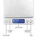 HEYFIT 0.01oz/0.1g 3000g Digital Gram Food Scale Pocket Sized Multifunction Stainless Steel with Precision Measuring LCD Backlit Display for Kitchen Silver
