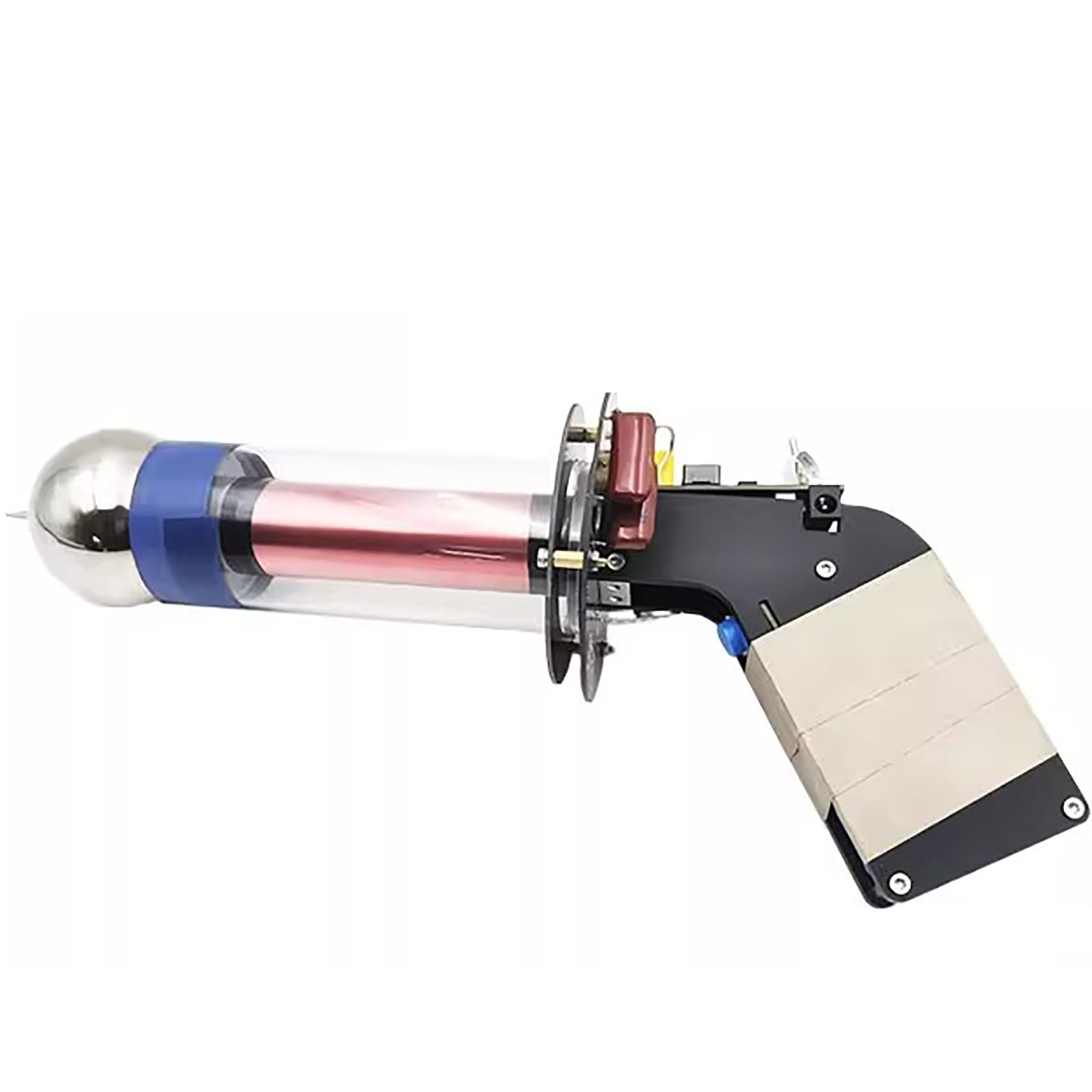 Photo 1 of **POSSIBLY BROKEN & FOR PARTS/ MISSING CHARGER** Handheld Tesla Coil Gun, Electromagnetic Pulse Mode, Artificial Lightning, Portable Mini Spark Gap Arc Generator for Portable Tesla Coil Handheld, Science Teaching Experiment Tool?Includes Charger?