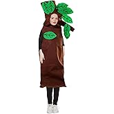Segreto Unisex Halloween Pumpkin Strawberry Moon Costume Dress Set Fruits Costume Suit with Hat