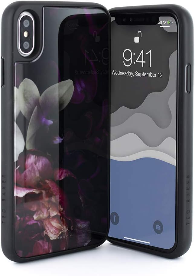 Ted Baker Fashion HD Glass Case for iPhone Xs Max, Protective Cover iPhone Xs Max for Professional Women/Girls- Splendour