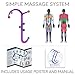 Body Back Buddy Jr - USA Made - Back Massager (Next Gen 2020 Version) Handheld Massage Stick, Trigger Point Massage, Full Body Muscle Pain Relief (Purple Marbled)