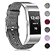 HUMENN Bands Compatible with Fitbit Charge 2, Breathable Woven Fabric Quick Replacement Wristband Straps, Women Men