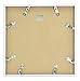 Golden State Art, Aluminum Album Frame Display 12.5x12.5 Vinyl Record, Brushed Metal Finish Records Frames, Acrylic Glass Front, for 12'' Album cover (1 Pack Silver)