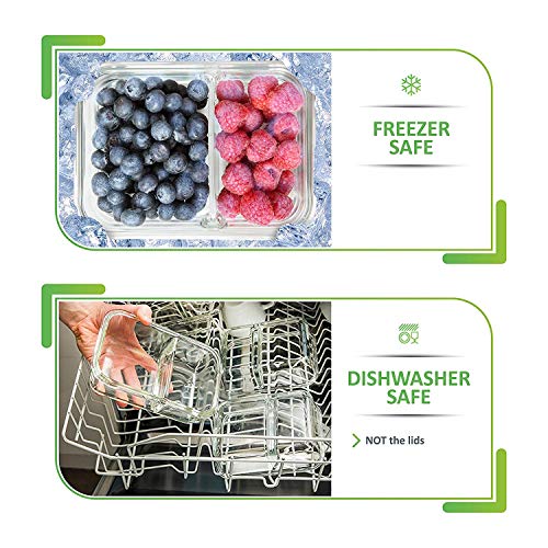 Prep-Naturals-Glass-Meal-Prep-Containers-Glass-2-Compartment-5-Pack-Glass-Food-Storage-Containers-Glass-Storage-Containers-with-Lids-Divided-Glass-Cupcake-Carriers-29-Ounce