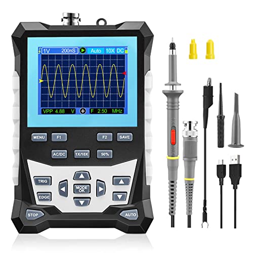 Handheld Digital Oscilloscope, Leolov Upgraded Mini Lab Portable
