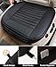 Carmoni PU Leather Seat Cushion Cover, Breathable Protection Chair Cushion Mat Pad, Soft Car Seat Cover for Auto Car Supplies Office (Black)