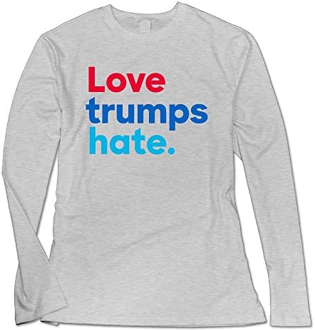 Pipiku Love Trumps Hate Women's Long Sleeve T-Shirt XL Ash