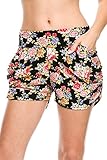 2LUV Boutique Women's Printed Harem Shorts With Pockets