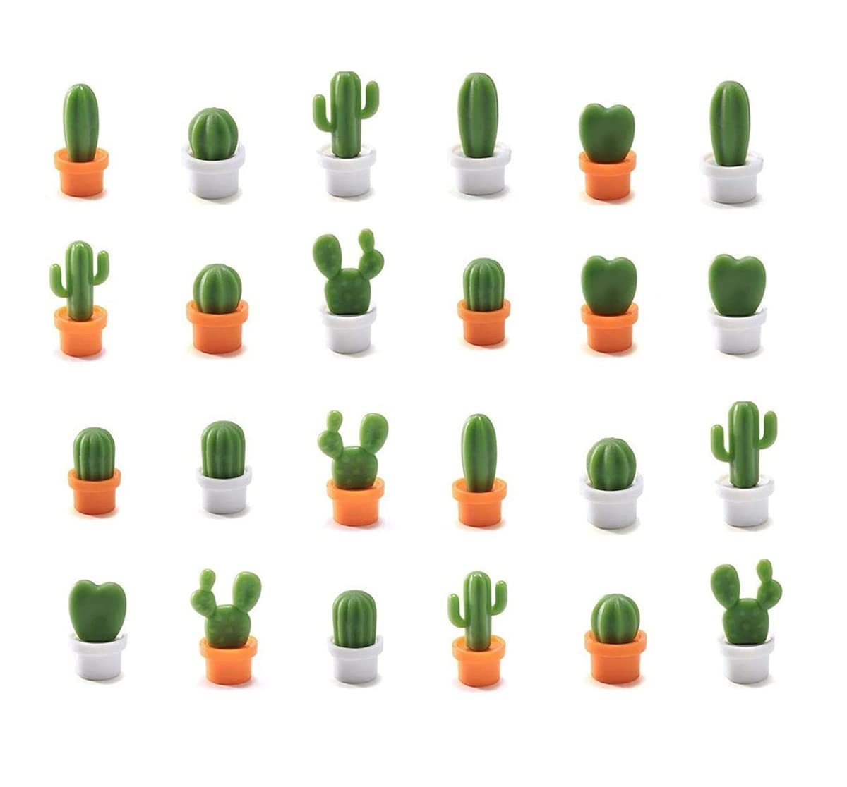 Decorative Refrigerator Magnets, Perfect Fridge Magnets for House Office Personal Use (24Pcs Cactus) — image 1