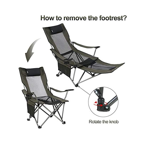 OUTDOOR LIVING SUNTIME Camping Folding Portable Mesh Chair with