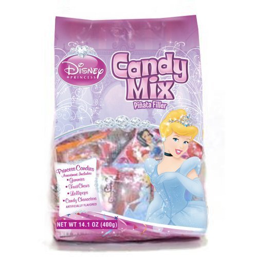Disney Princess Pinata Filler Bagged Candy, Pink - Net Weight 14.1 oz