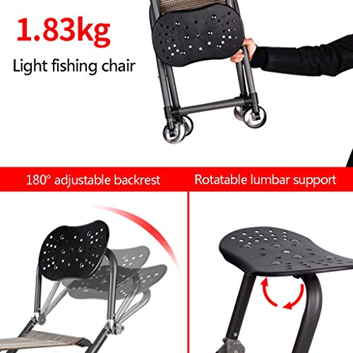 Fischen Stuhl Falten Tragbare Angelsitz Thickening Mehrzweck-Fischischlasgerät Komfortable Starke Last Trägt 150kg – Bild 6
