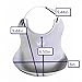 Waterproof Baby Bibs With Food Catcher Pocket, Feeding Made Easy! Blue & White 2-Pack
