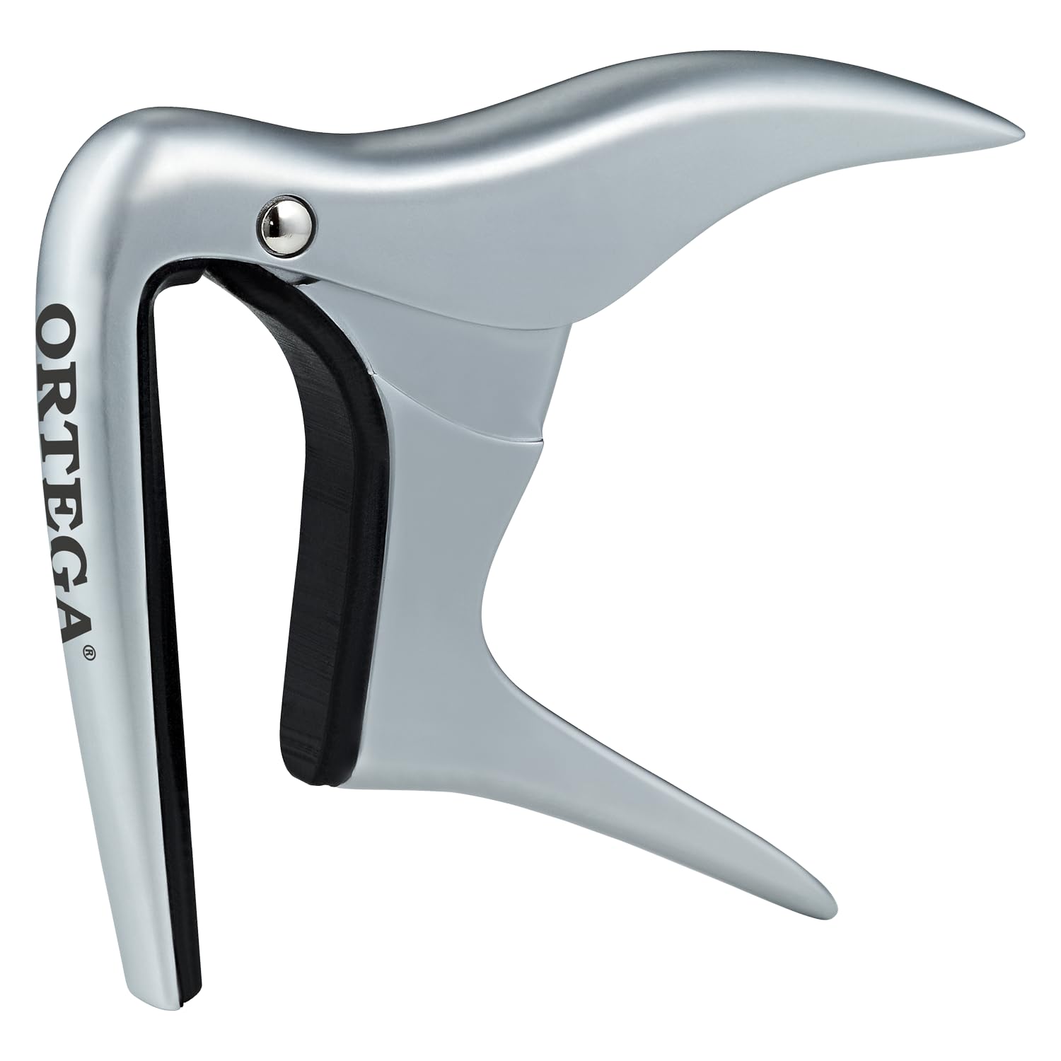 Ortega Guitars Capo Instrument Accessory - Radius - For Guitar - Aluminum Alloy, Chrome (OCAPOCV-CR)