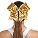 Chassé Girls' Metallic Rhinestone Performance Hair Bow Metallic Black