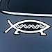 DNA Fish Darwin Magnetic Car Emblem - 5.5