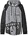 Icer Brands NFL Men's Fleece Hoodie Pullover Sweatshirt Space Dye, Gray