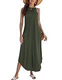 Halife Women's Dresses Summer Maxi Sleeveless