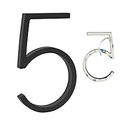 YWONOBS Door Numbers, 5 Inches 3D Self Adhesive