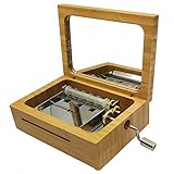 Wingostore Music Box of Wooden 30 Note Make Yr Own Song with Tool Kit (Bamboo+Copper Gear)