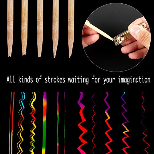 Scratch Paper Mega Value 20 Sheet Rainbow Art Scratch Boards