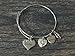 Infinity Collection Women's Sister Charm Bangle Bracelet- Sister Jewelry- Gift for Big, Middle & Little Sisters