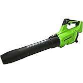 Greenworks 40V (130 MPH / 550 CFM / 75+ Compatible Tools) Cordless Brushless Axial Leaf Blower, Tool Only