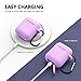 AirPods Case – BLUEWIND AirPod Case Silicone Cover 2019 Newest 360° Protective Cases Compatiable with Apple AirPods 2nd/1st (Light Purple)thumb 2
