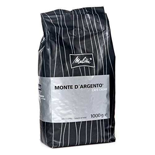 Melitta Monte D'ARGENTO Cafe Creme - 8 x 1kg ganze Kaffee-Bohne