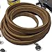 TOFL Genuine Top-Grain Leather Strap | 72 Inches Long | 3/8 Inch Wide | 1/8 Inch Thick (7-8 oz) | 1 Leather Strip for DIY Arts & Craft Projects, Clothing, Jewelry, Wrapping | Medium Brown
