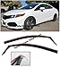 Extreme Online Store EOS Smoke Tinted JDM Style Side Window Visor Rain Guard - for Honda Civic 2 Door Coupe 12-15 2012 2013 2014 2015