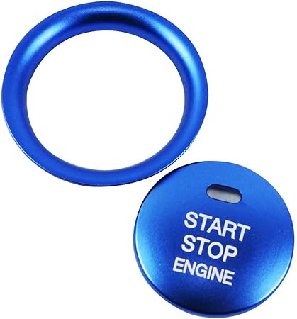 Amazon Kazy スタートボタン リング マツダ Cx 4 Cx 5 アクセラ アテンザ 保証書付き ブルー キーケース キーホルダー 車 バイク