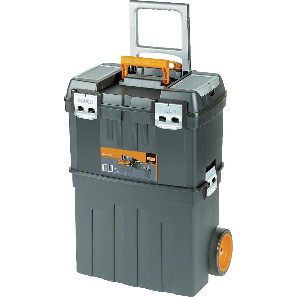 Bahco 4750PTBW47 BH4750PTBW47 Plastic Tool Box, Multi-Colour, 470 x 290 x 630 mm