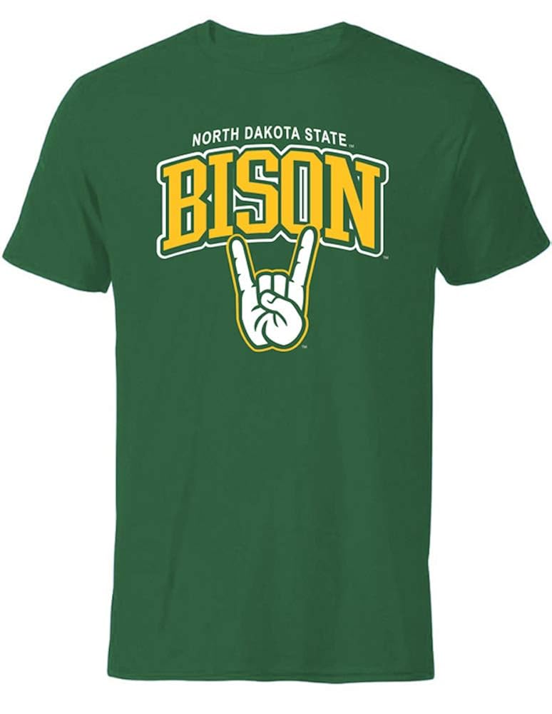North Dakota State University Ndsu Bison Horns Up Hand Sign Short
