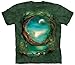 The Mountain Moon Tree Adult T-Shirt, Green, Medium