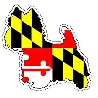 Dester Designs Maryland Flag Westie Sticker