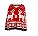 PianPian Women's Patterns Of Reindeer Snowman Christmas Pullovers Sweater