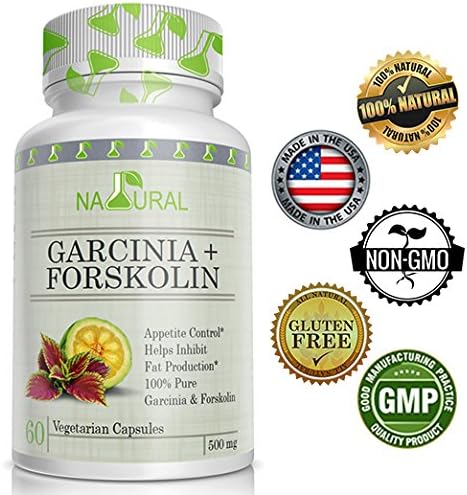 Garcinia 60% + Forskolin The Pure Extract - 60 Vegetarian Capsules