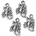 Heather's cf Silver Scorpion Charms. 120 pcs Antique Silver Non-Tarnish,Lead-Free, Cadmium-Free, Nickel-Free Beads for DIY Jewelry Making,Bracelets, Necklaces, Earrings, Keychains, Crafts, Bulk